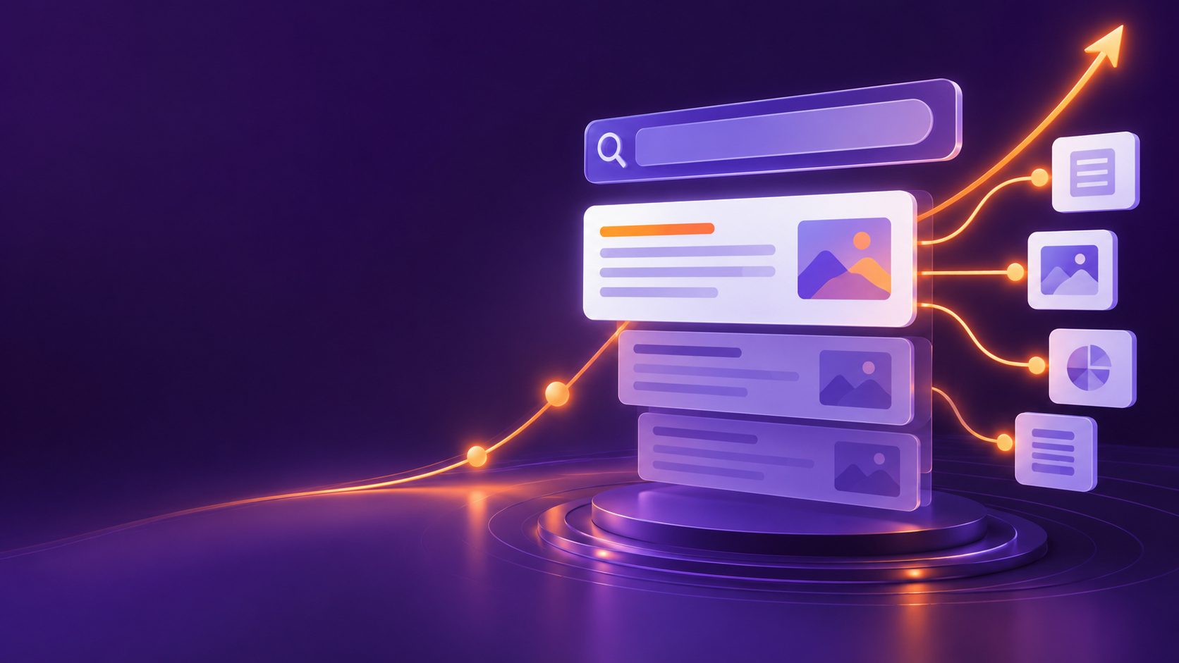 AI search strategy visual